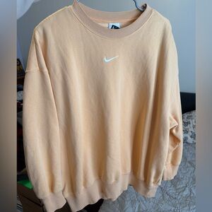 Nike Women’s Light Orange Crewneck Sweater